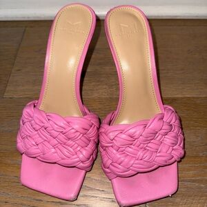 Marc Fisher Draya Pink Braided Women's Mules Size 7